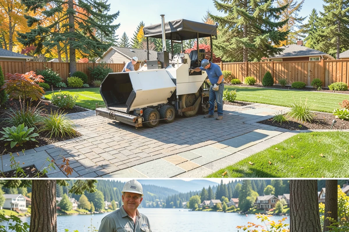 Walkway Installation in Milton, King County, WA - Best installed spring through fall.