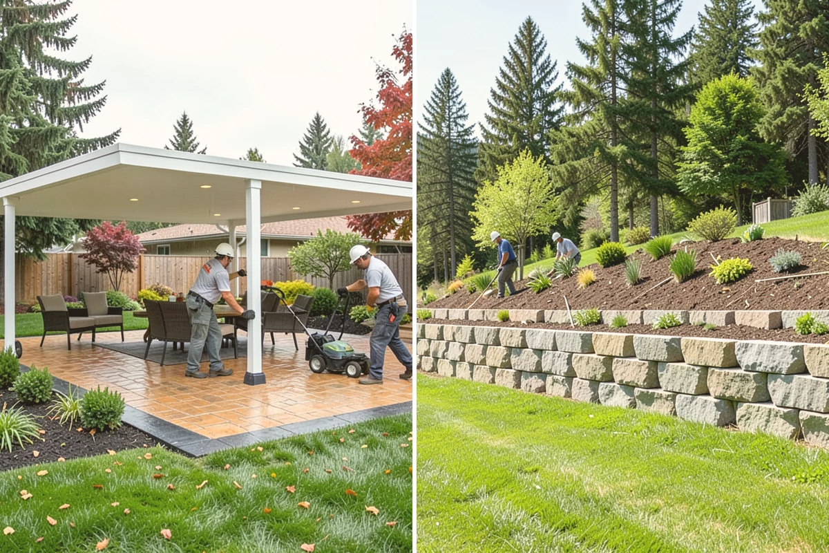 Walkway Installation in Newcastle, King County, WA - Lay out the path and width