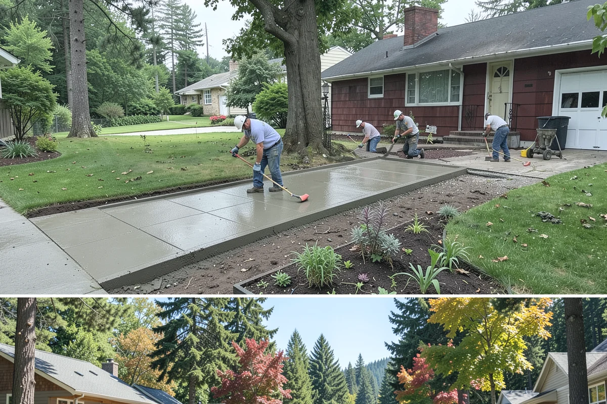 Walkway Installation in Orting, Pierce County, WA - Best installed spring through fall.