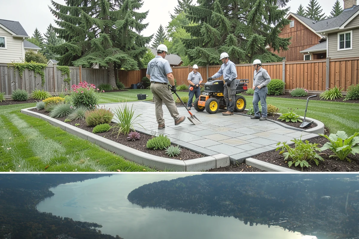Walkway Installation in Sammamish, King County, WA - Best installed spring through fall.