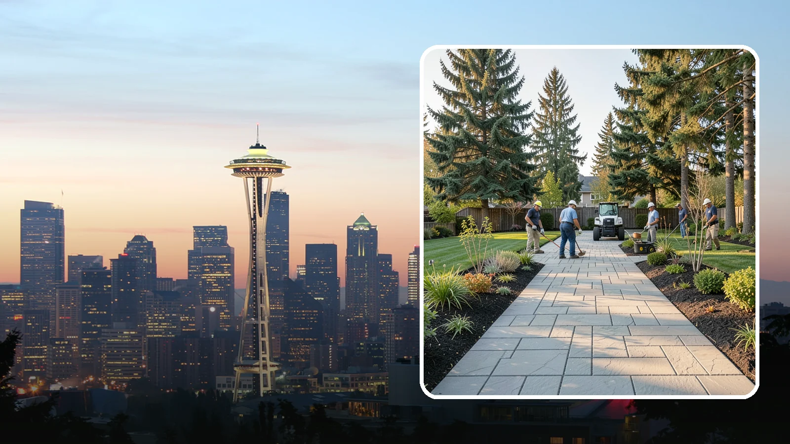 Walkway Installation in Seattle, King County, WA - Durable paver and stone walkways that connect your spaces with safe, attractive, low-maintenance paths.