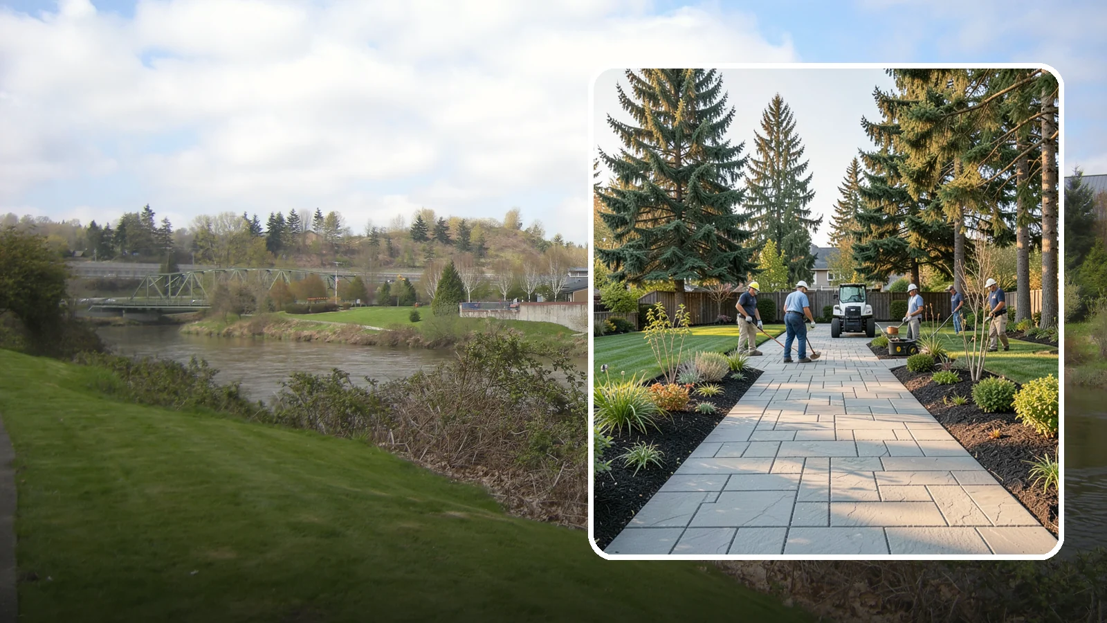 Walkway Installation in Tukwila, King County, WA - Durable paver and stone walkways that connect your spaces with safe, attractive, low-maintenance paths.