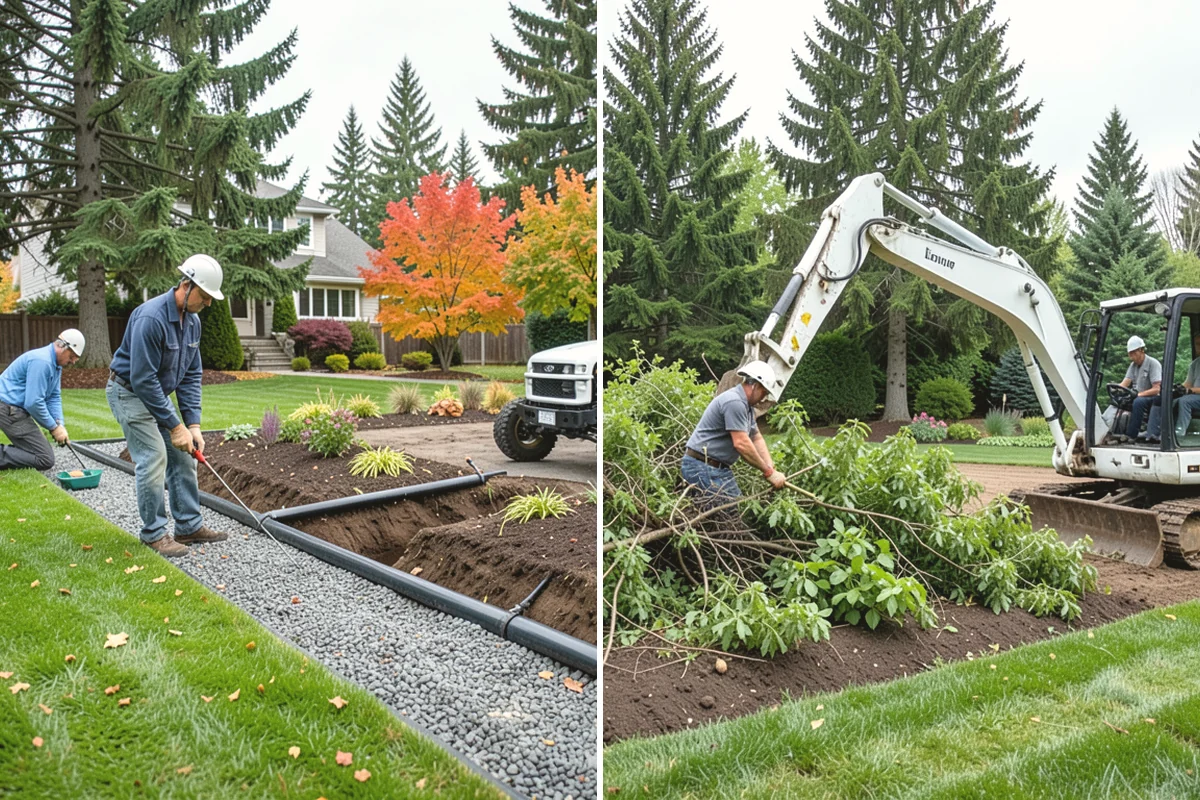 Walkway Installation in University Place, Pierce County, WA - Lay out the path and width