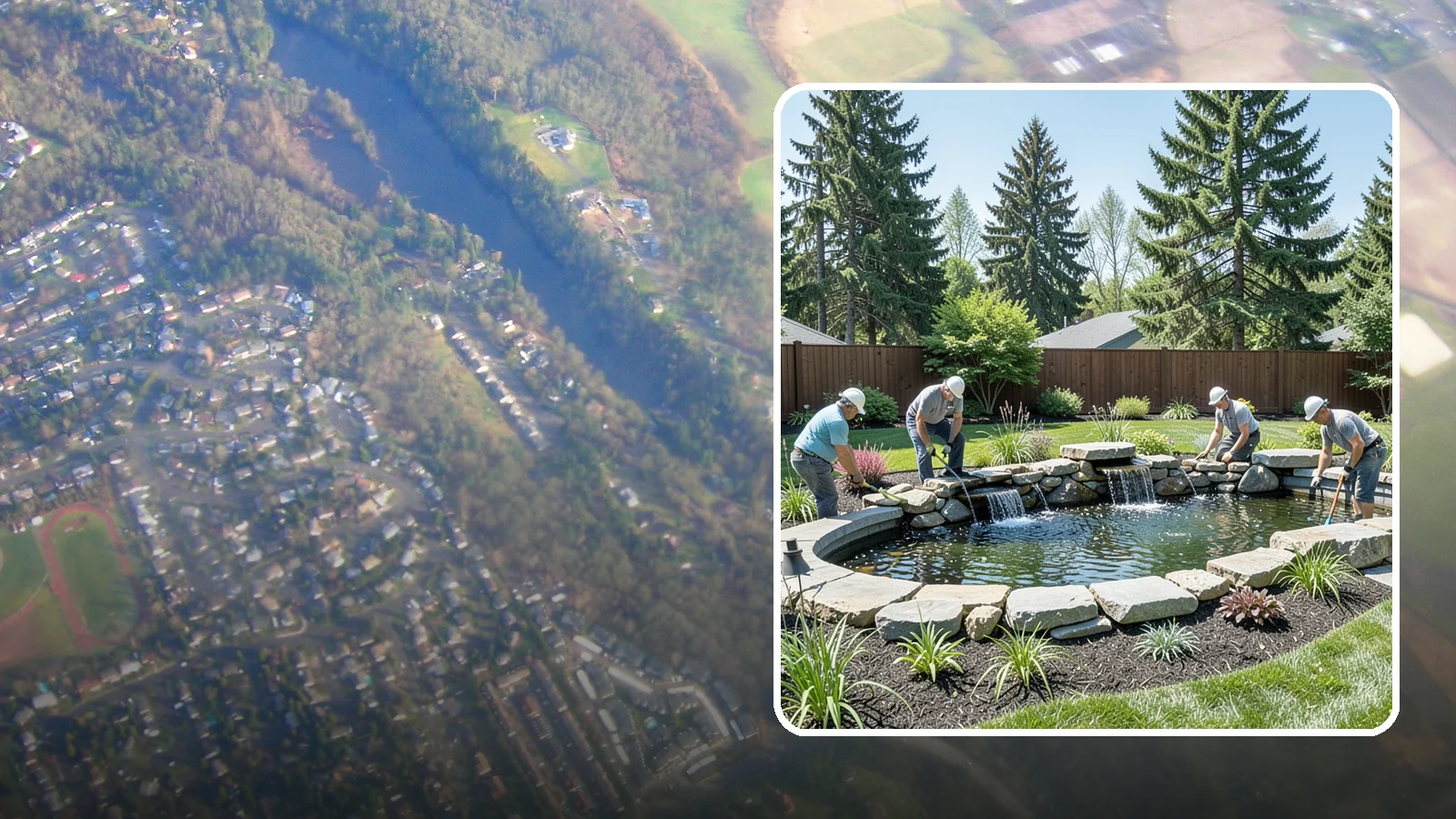 Water Feature Installation in Algona, King County, WA - Custom water features - ponds, waterfalls, and fountains - that bring sound, movement, and serenity to your yard.