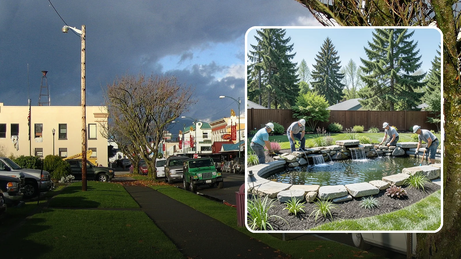Water Feature Installation in Arlington, Snohomish County, WA - Custom water features - ponds, waterfalls, and fountains - that bring sound, movement, and serenity to your yard.