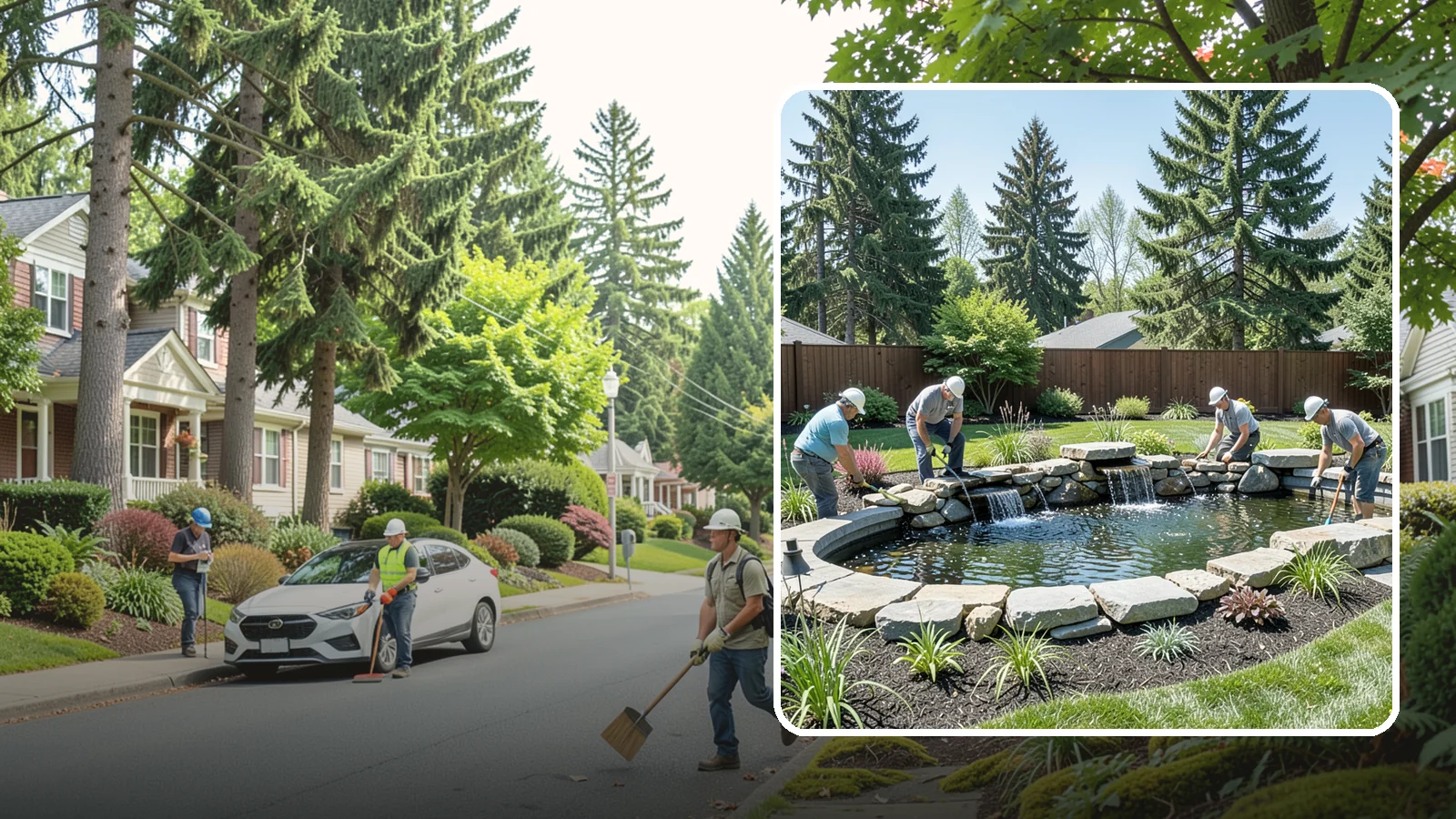 Water Feature Installation in Beaux Arts Village, King County, WA - Custom water features - ponds, waterfalls, and fountains - that bring sound, movement, and serenity to your yard.