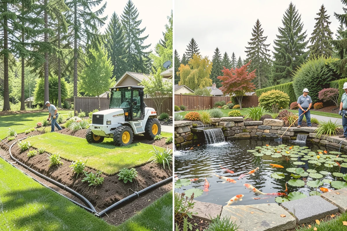 Water Feature Installation in Brier, Snohomish County, WA - Design the feature type and location