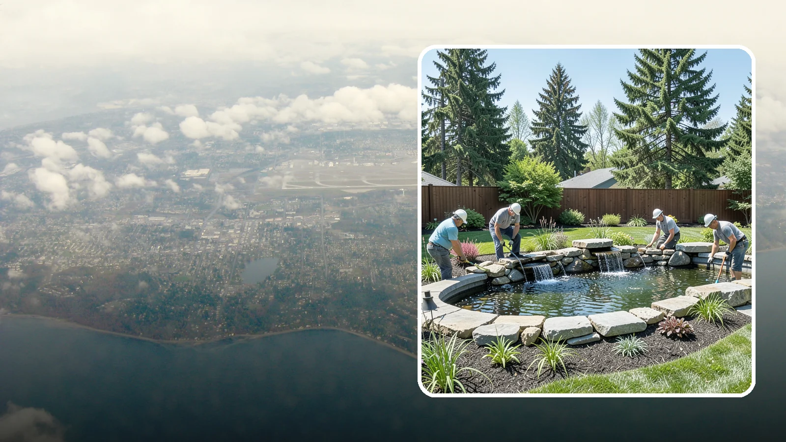 Water Feature Installation in Burien, King County, WA - Custom water features - ponds, waterfalls, and fountains - that bring sound, movement, and serenity to your yard.