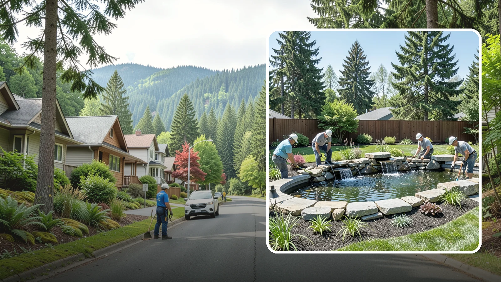 Water Feature Installation in Darrington, Snohomish County, WA - Custom water features - ponds, waterfalls, and fountains - that bring sound, movement, and serenity to your yard.
