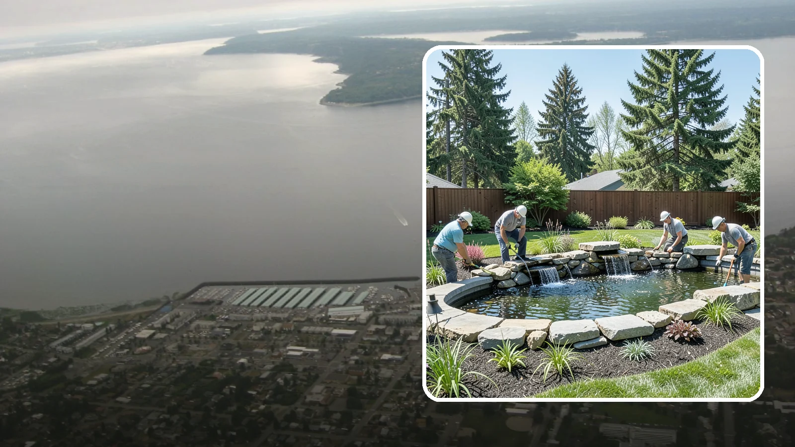 Water Feature Installation in Des Moines, King County, WA - Custom water features - ponds, waterfalls, and fountains - that bring sound, movement, and serenity to your yard.