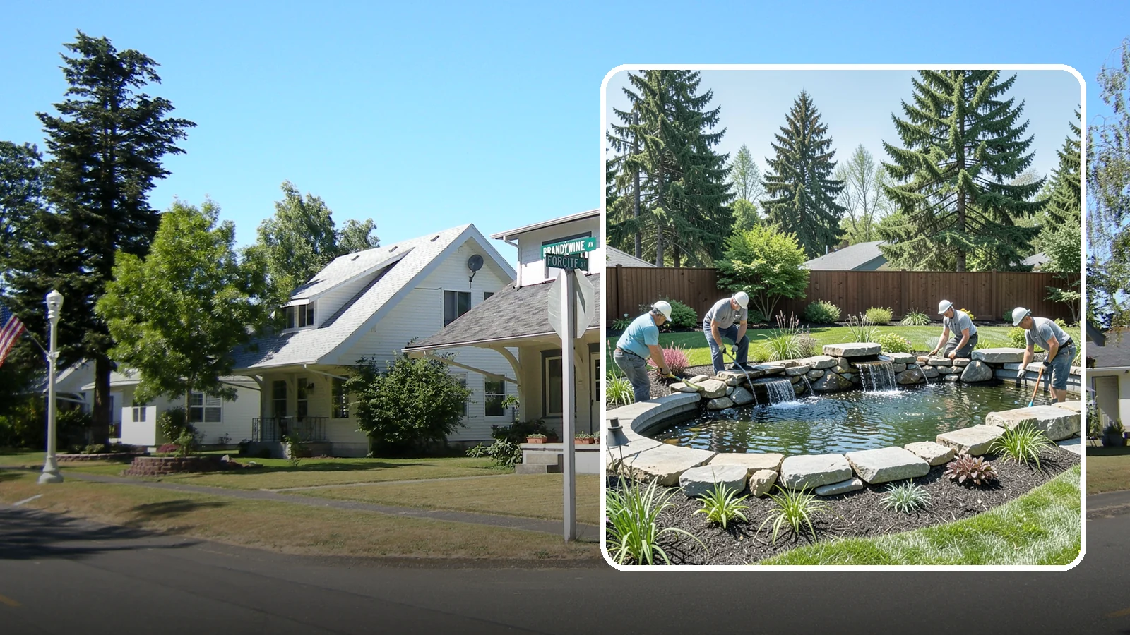 Water Feature Installation in DuPont, Pierce County, WA - Custom water features - ponds, waterfalls, and fountains - that bring sound, movement, and serenity to your yard.
