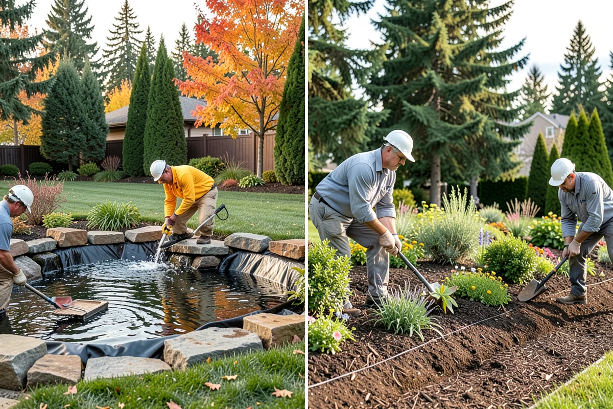 Water Feature Installation in DuPont, Pierce County, WA - Design the feature type and location