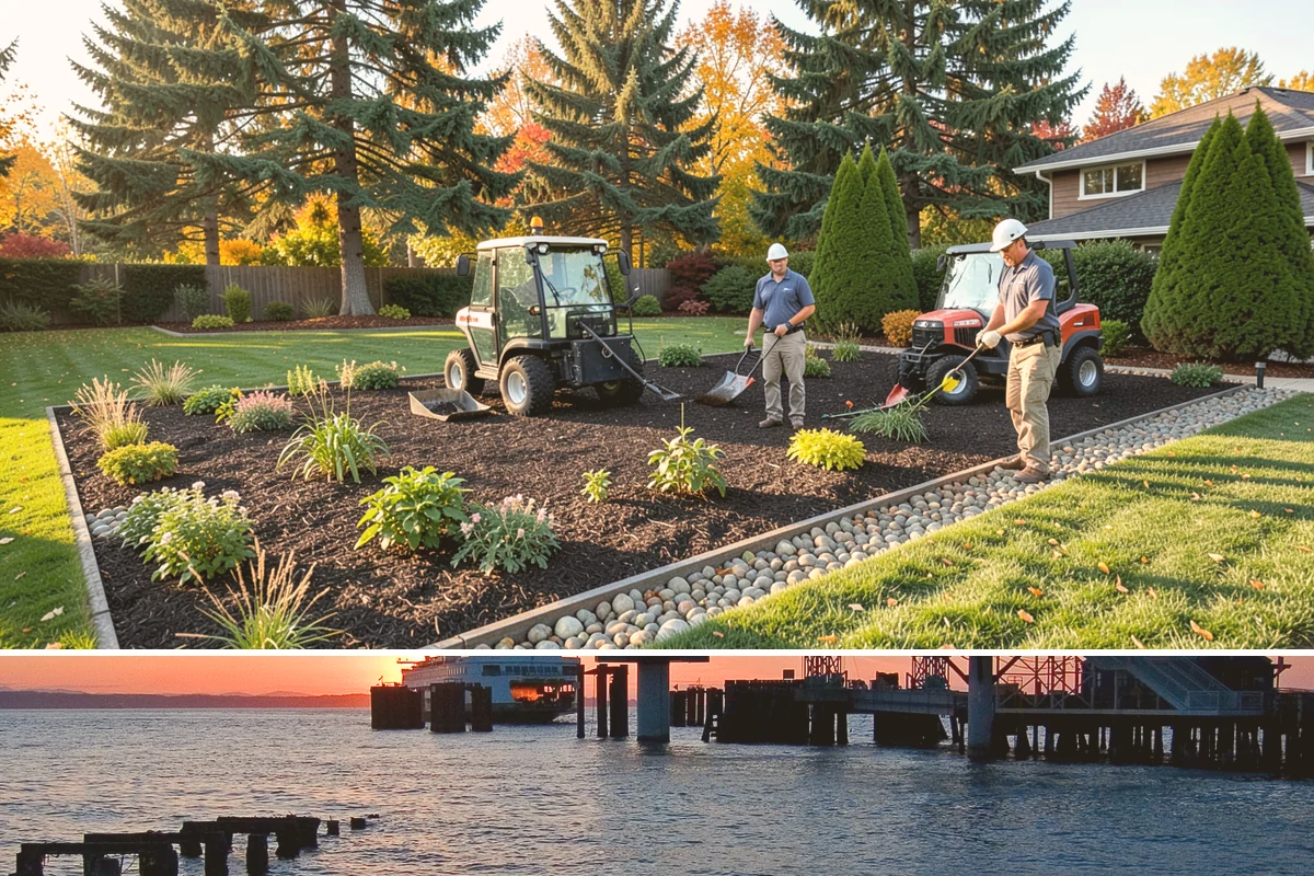 Water Feature Installation in Edmonds, Snohomish County, WA - Best built spring through fall.
