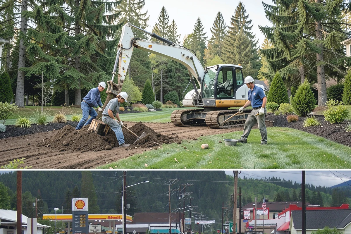 Water Feature Installation in Granite Falls, Snohomish County, WA - Best built spring through fall.