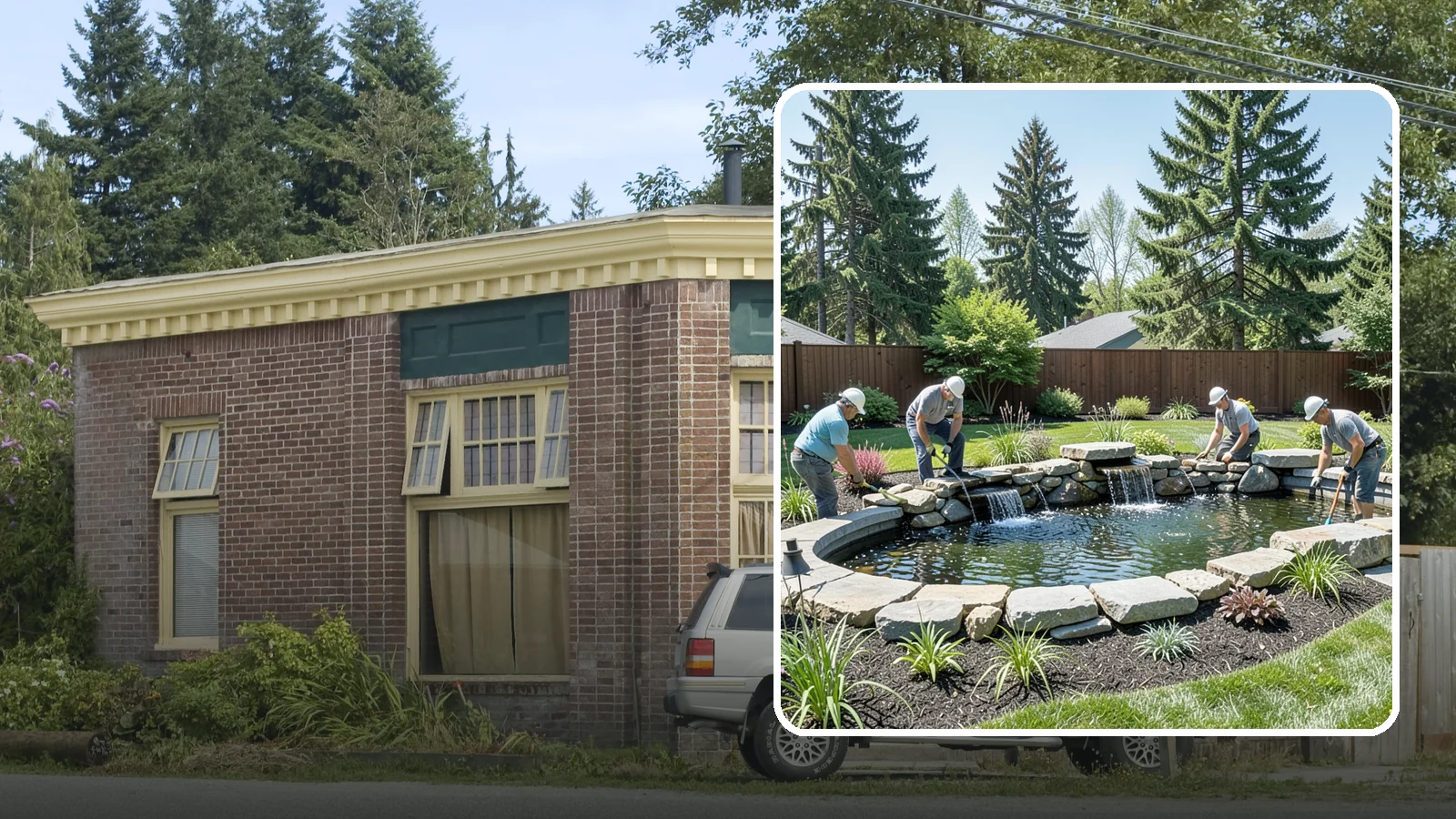 Water Feature Installation in Hamilton, Skagit County, WA - Custom water features - ponds, waterfalls, and fountains - that bring sound, movement, and serenity to your yard.