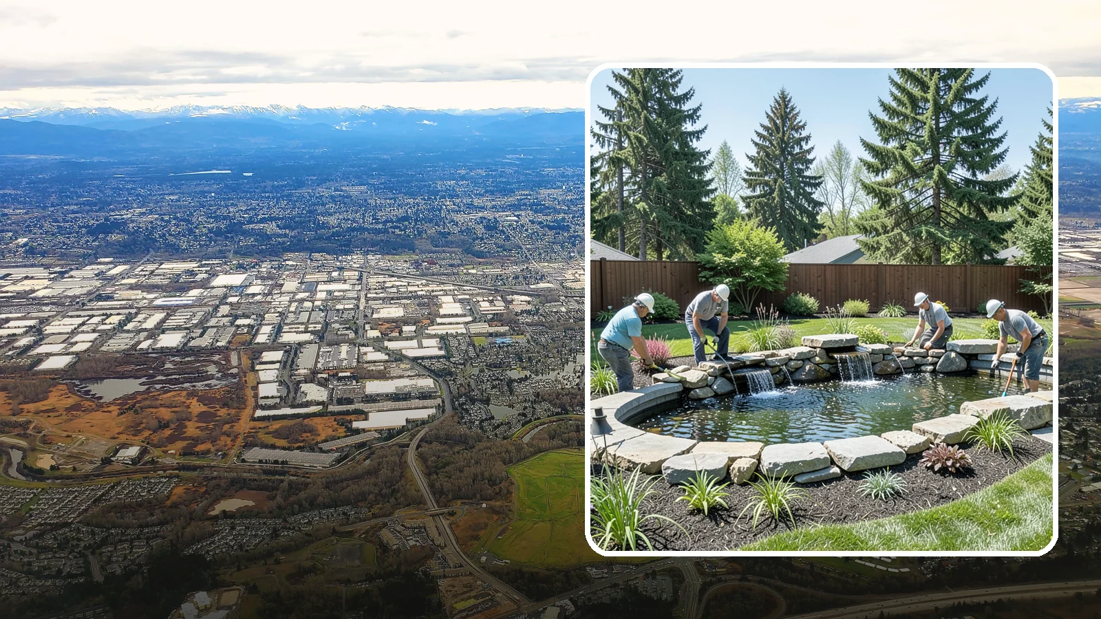 Water Feature Installation in Kent, King County, WA - Custom water features - ponds, waterfalls, and fountains - that bring sound, movement, and serenity to your yard.
