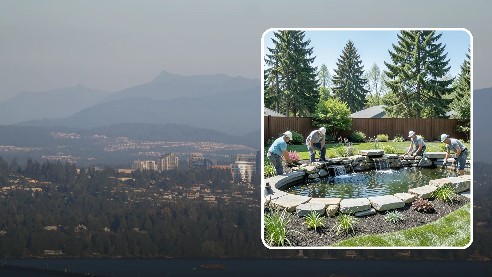 Water Feature Installation in Medina, King County, WA - Custom water features - ponds, waterfalls, and fountains - that bring sound, movement, and serenity to your yard.