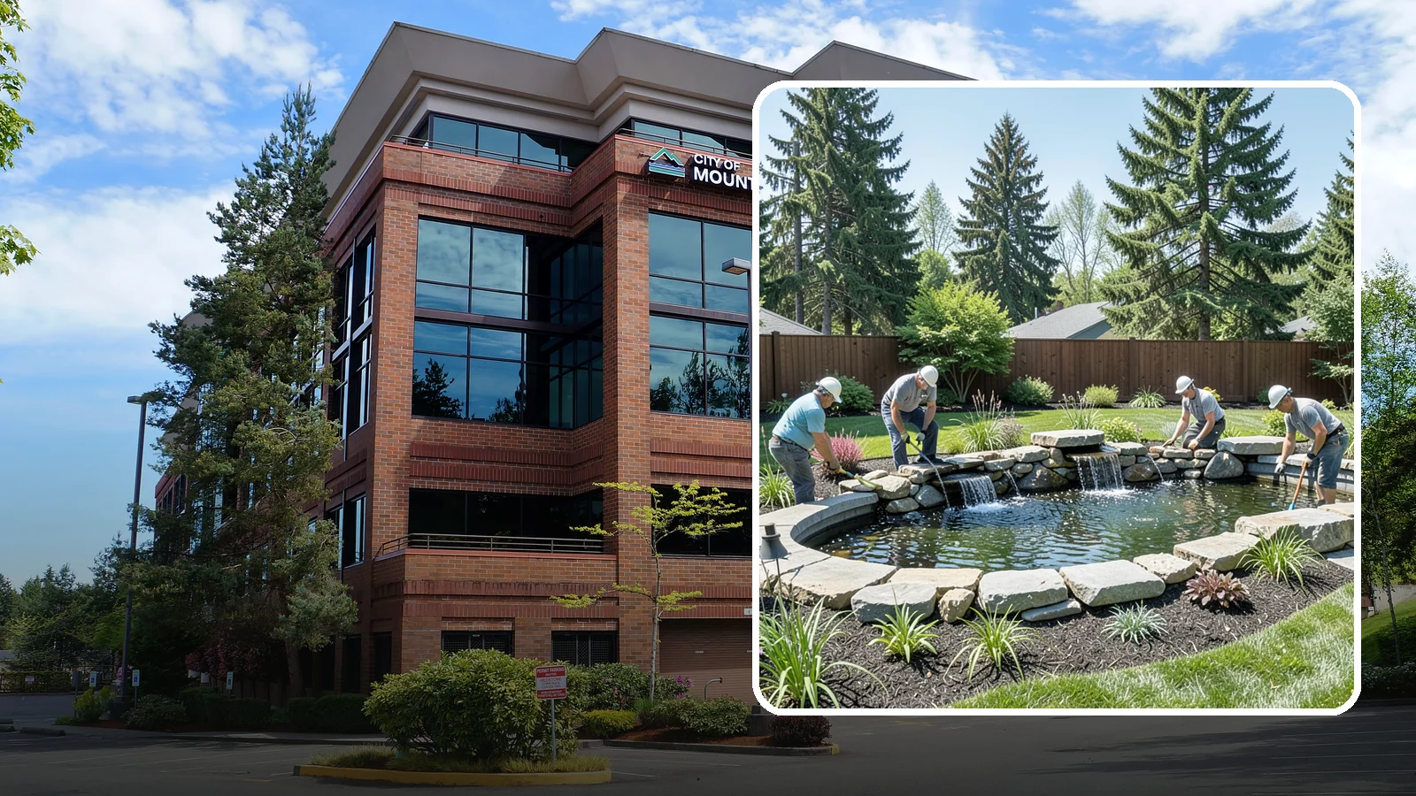 Water Feature Installation in Mountlake Terrace, Snohomish County, WA - Custom water features - ponds, waterfalls, and fountains - that bring sound, movement, and serenity to your yard.