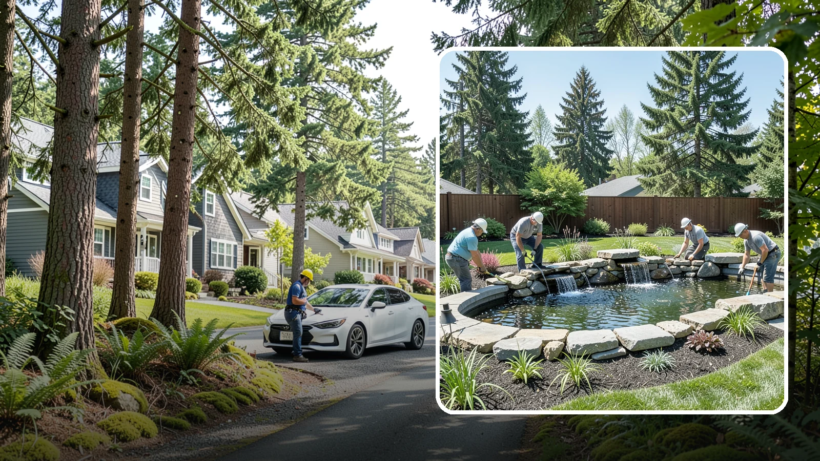 Water Feature Installation in Normandy Park, King County, WA - Custom water features - ponds, waterfalls, and fountains - that bring sound, movement, and serenity to your yard.