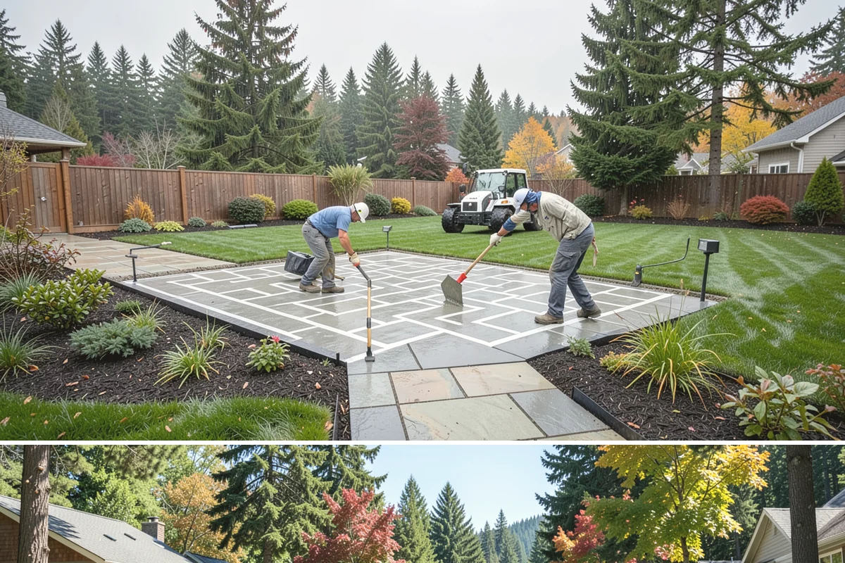 Water Feature Installation in Orting, Pierce County, WA - Best built spring through fall.