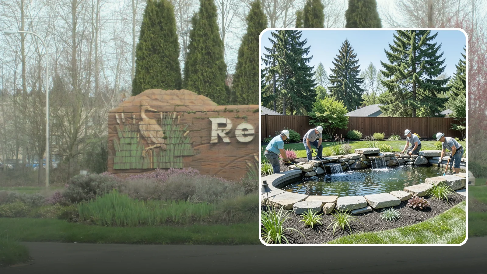 Water Feature Installation in Renton, King County, WA - Custom water features - ponds, waterfalls, and fountains - that bring sound, movement, and serenity to your yard.