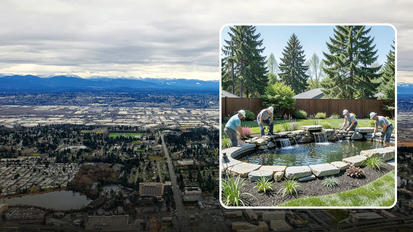 Water Feature Installation in SeaTac, King County, WA - Custom water features - ponds, waterfalls, and fountains - that bring sound, movement, and serenity to your yard.