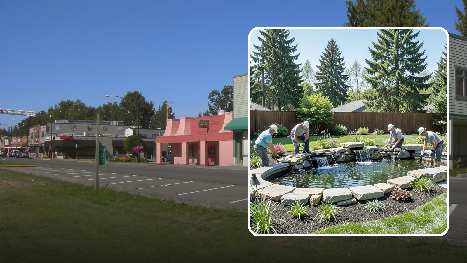 Water Feature Installation in Snoqualmie, King County, WA - Custom water features - ponds, waterfalls, and fountains - that bring sound, movement, and serenity to your yard.