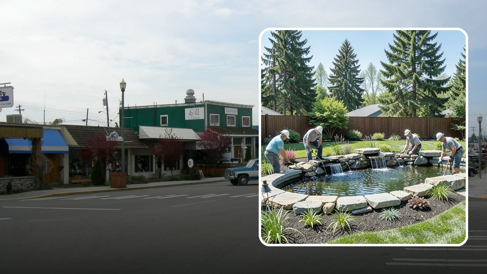 Water Feature Installation in Stanwood, Snohomish County, WA - Custom water features - ponds, waterfalls, and fountains - that bring sound, movement, and serenity to your yard.