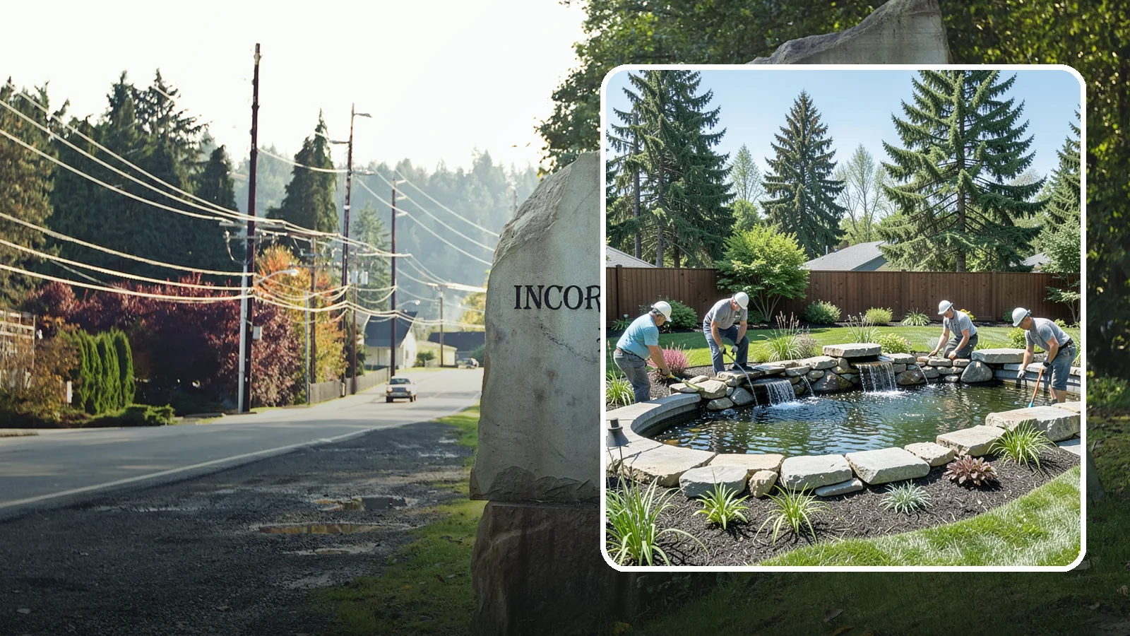 Water Feature Installation in Wilkeson, Pierce County, WA - Custom water features - ponds, waterfalls, and fountains - that bring sound, movement, and serenity to your yard.