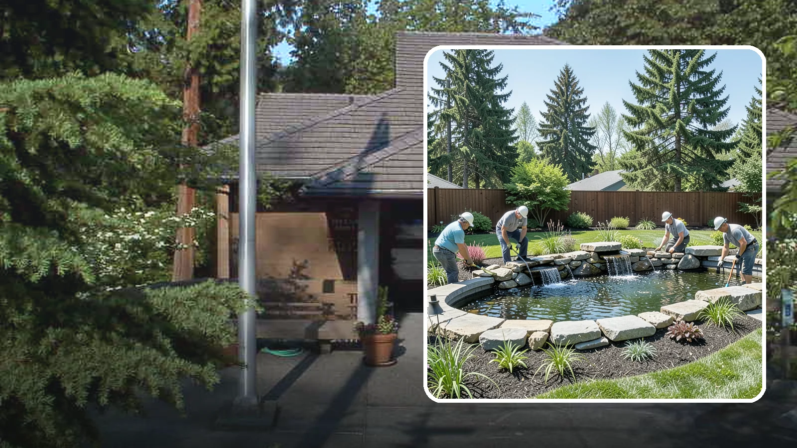 Water Feature Installation in Yarrow Point, King County, WA - Custom water features - ponds, waterfalls, and fountains - that bring sound, movement, and serenity to your yard.