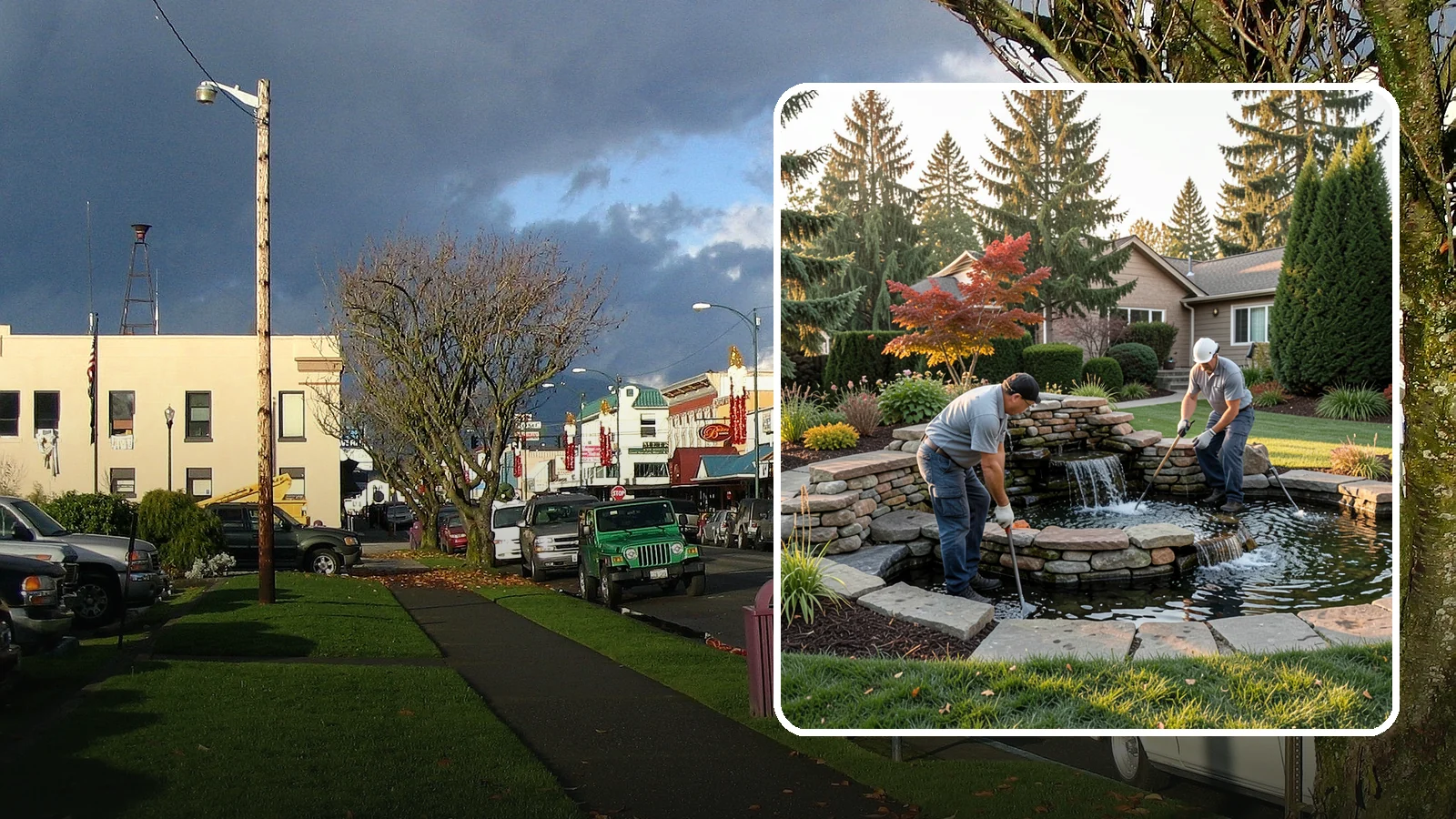 Water Feature Maintenance in Arlington, Snohomish County, WA - We keep ponds, fountains, and bubbling features clean, balanced, and running smoothly through every Northwest season.