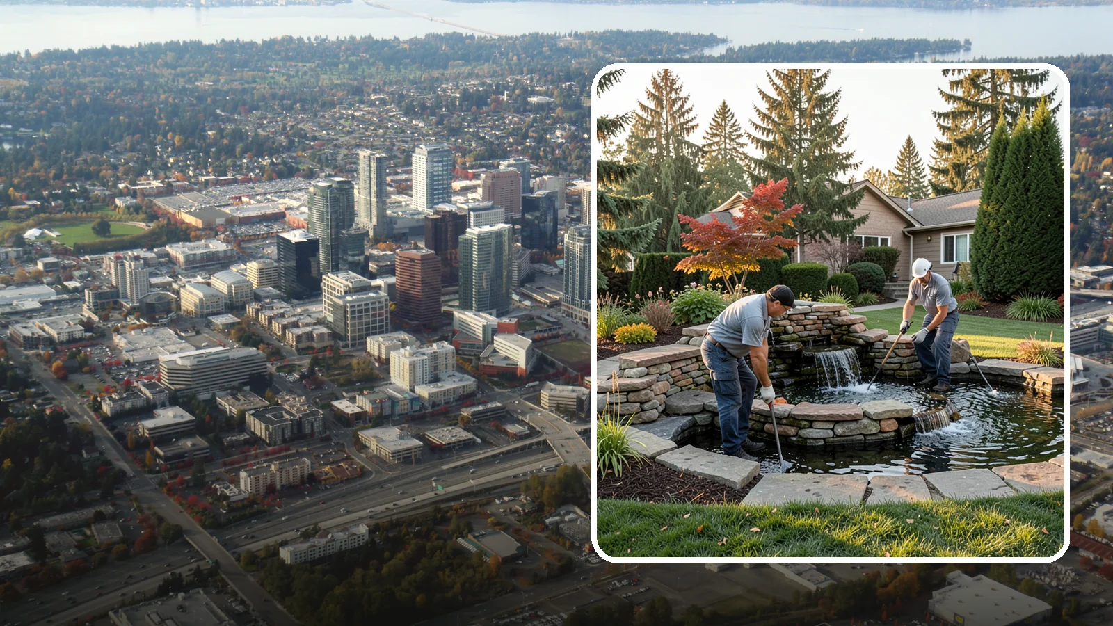 Water Feature Maintenance in Bellevue, King County, WA - We keep ponds, fountains, and bubbling features clean, balanced, and running smoothly through every Northwest season.