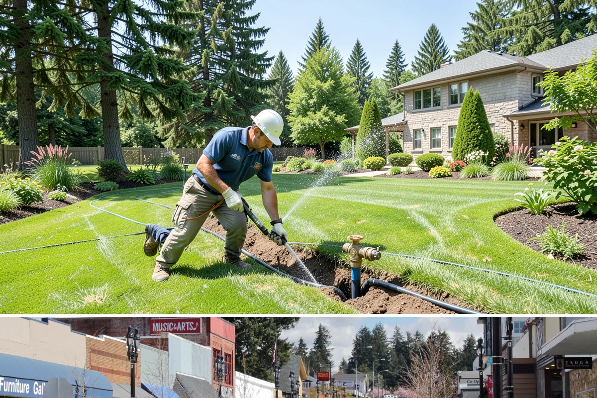 Water Feature Maintenance in Bothell, King County, WA - Maintenance is valuable year-round, with heavier service in fall for leaf and needle drop and spring cleanups after winter debris...