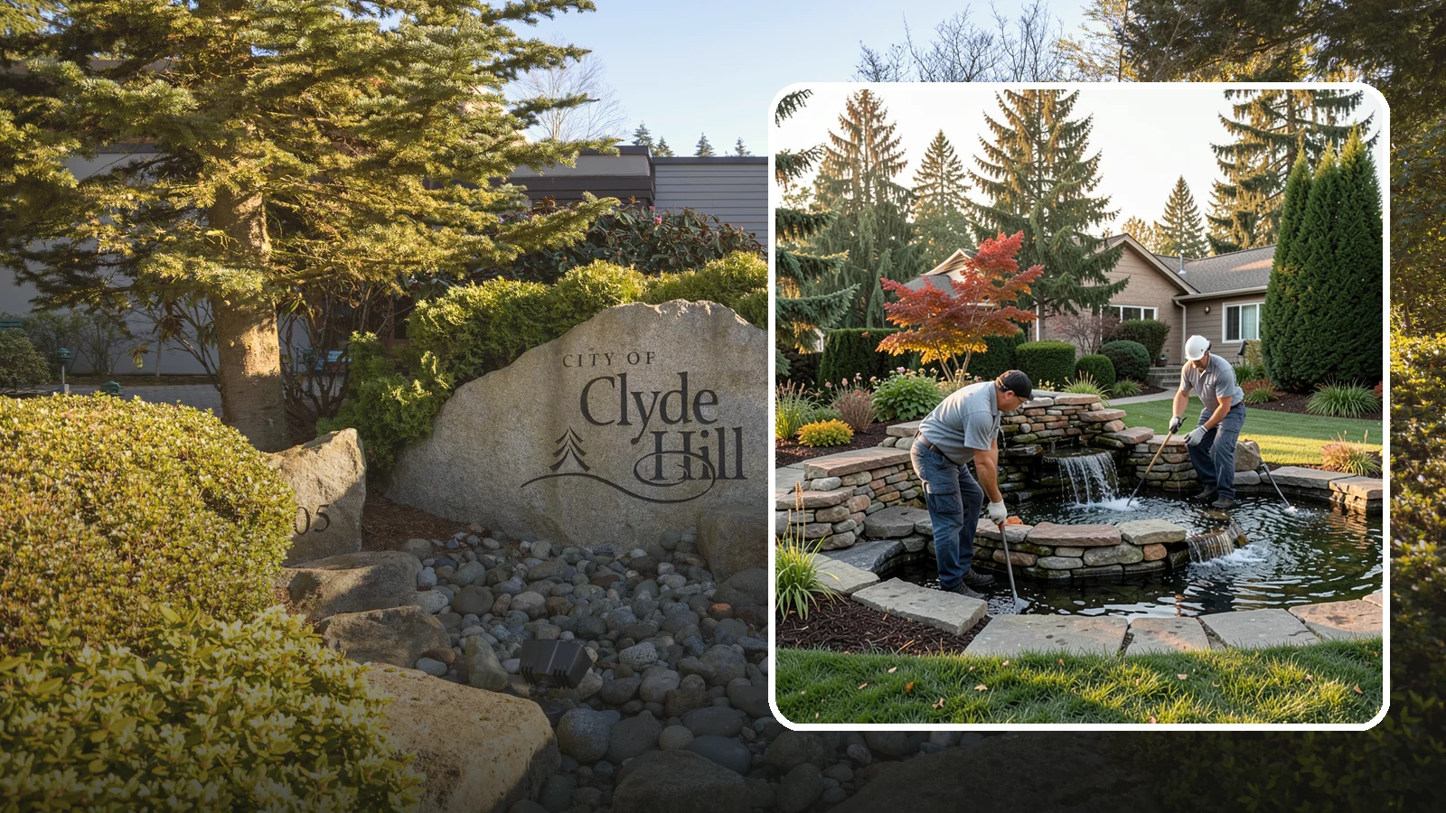 Water Feature Maintenance in Clyde Hill, King County, WA - We keep ponds, fountains, and bubbling features clean, balanced, and running smoothly through every Northwest season.