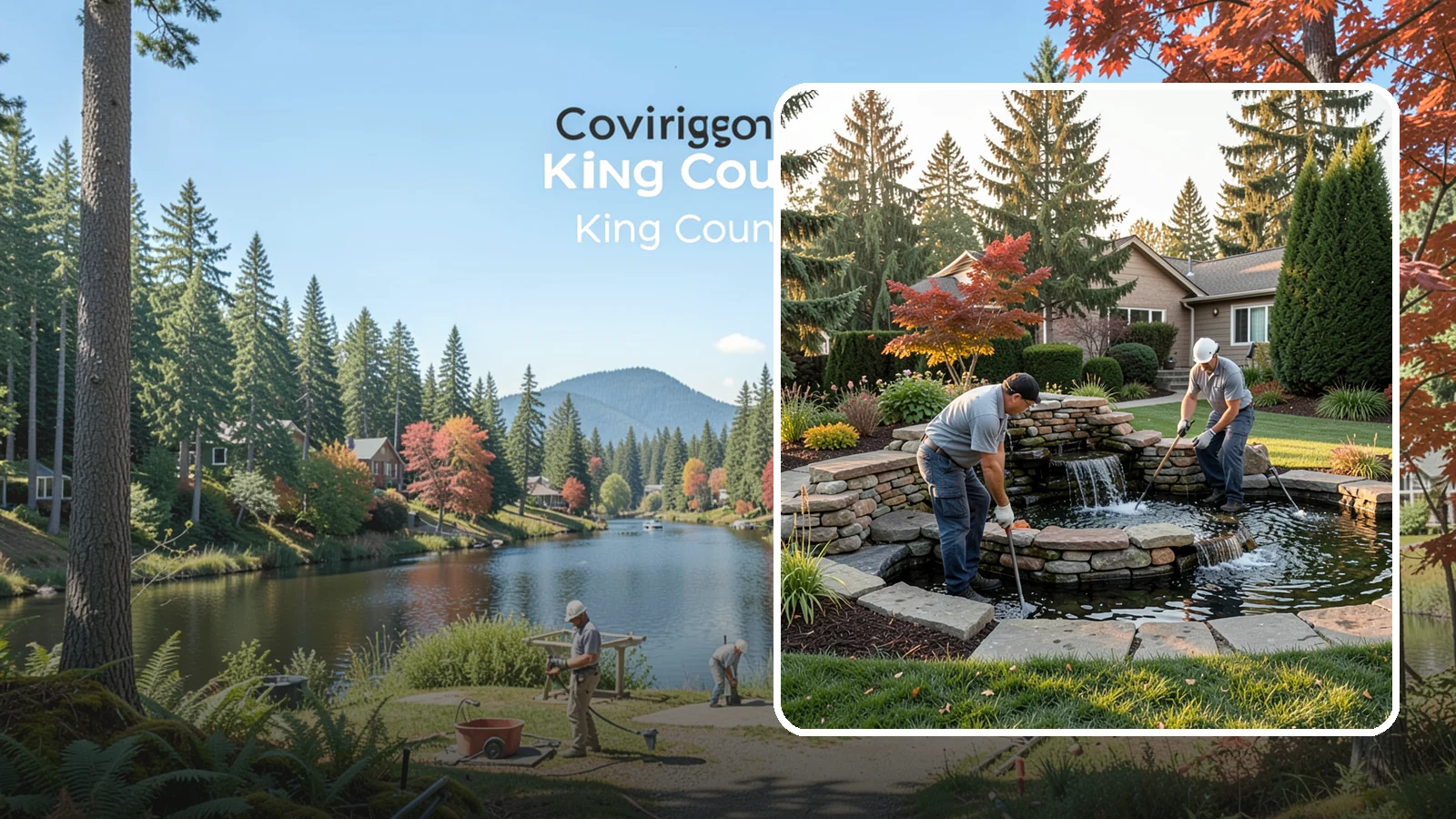 Water Feature Maintenance in Covington, King County, WA - We keep ponds, fountains, and bubbling features clean, balanced, and running smoothly through every Northwest season.