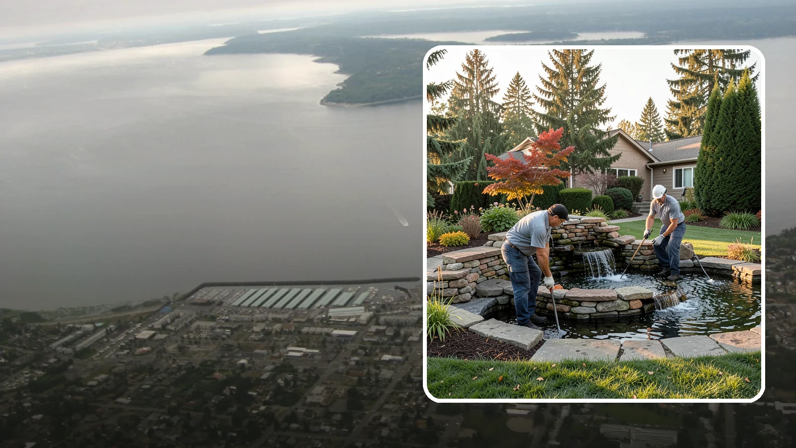Water Feature Maintenance in Des Moines, King County, WA - We keep ponds, fountains, and bubbling features clean, balanced, and running smoothly through every Northwest season.