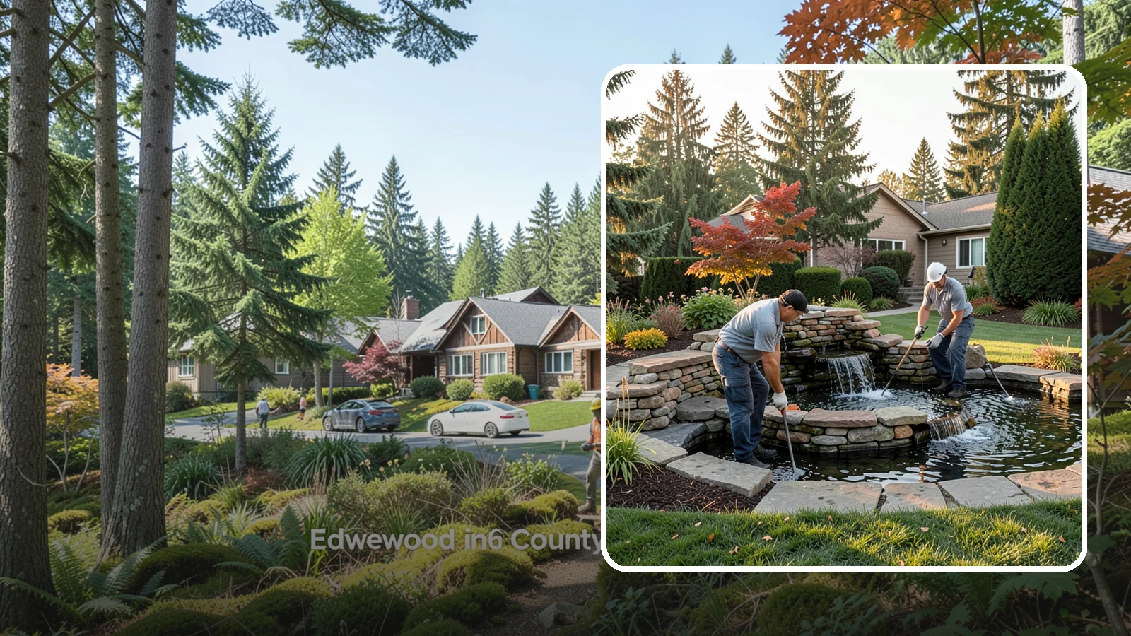 Water Feature Maintenance in Edgewood, Pierce County, WA - We keep ponds, fountains, and bubbling features clean, balanced, and running smoothly through every Northwest season.