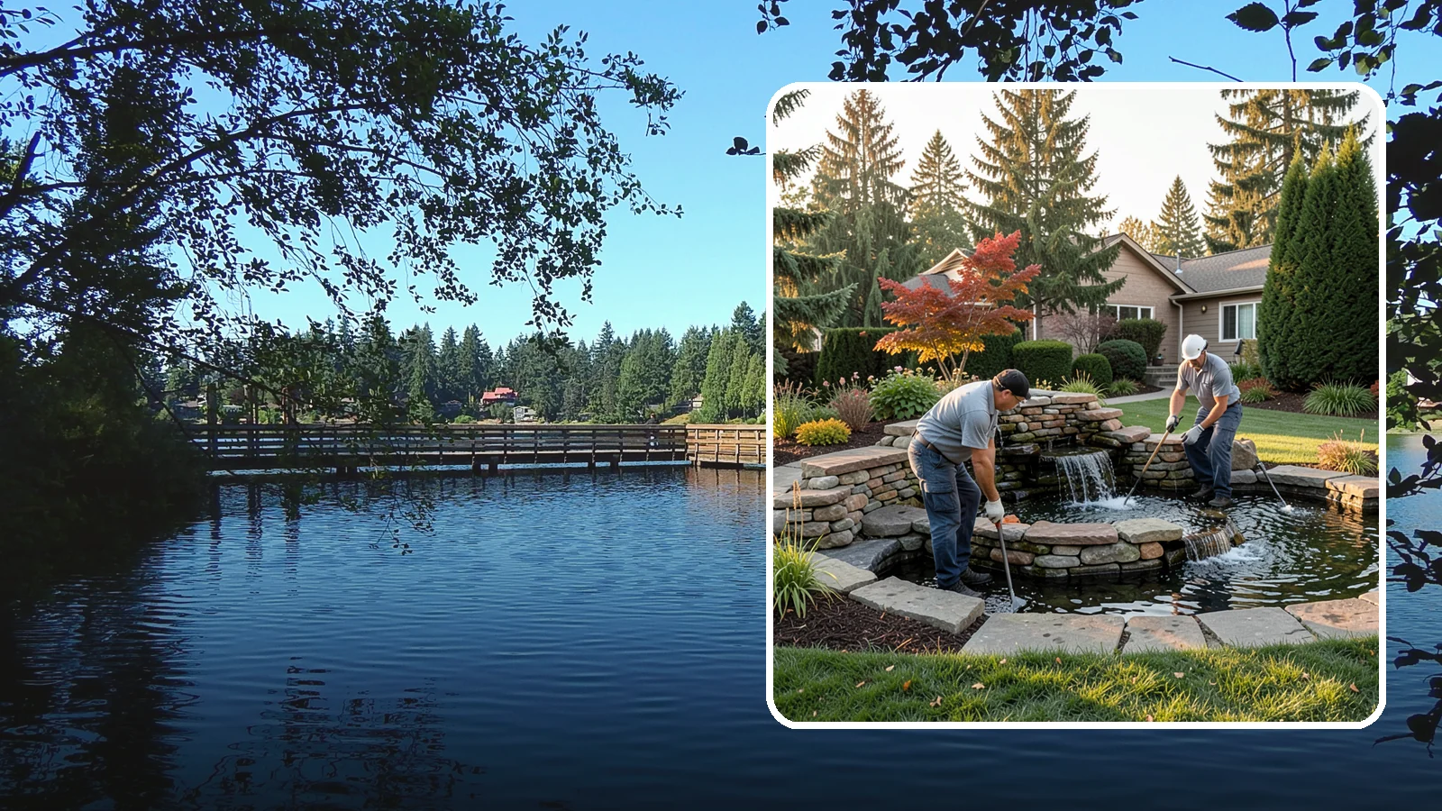 Water Feature Maintenance in Federal Way, King County, WA - We keep ponds, fountains, and bubbling features clean, balanced, and running smoothly through every Northwest season.