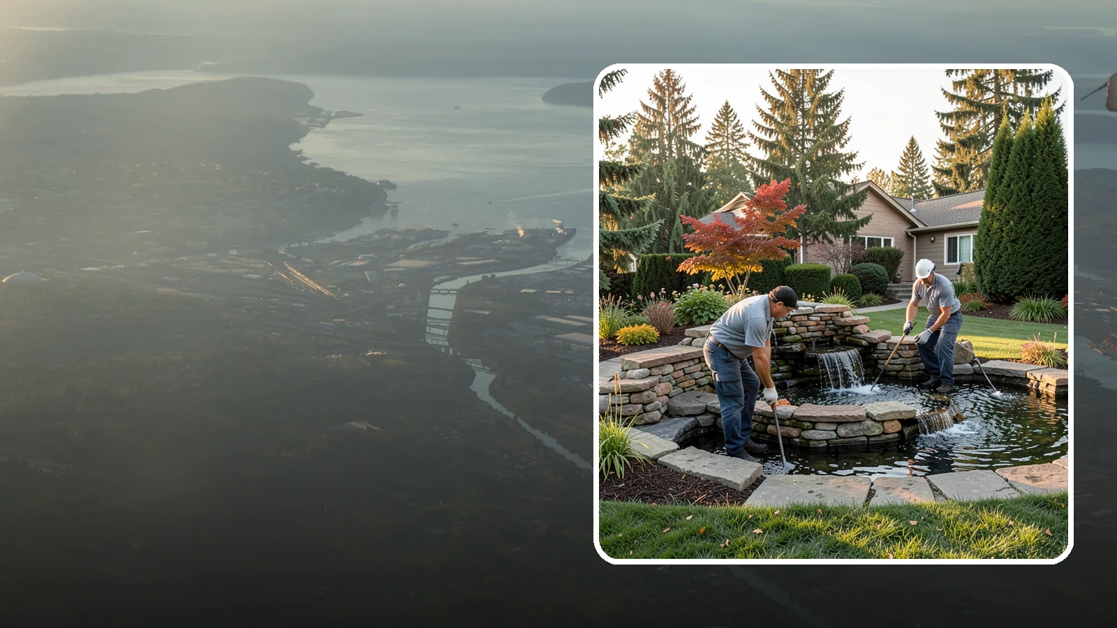 Water Feature Maintenance in Fife, Pierce County, WA - We keep ponds, fountains, and bubbling features clean, balanced, and running smoothly through every Northwest season.