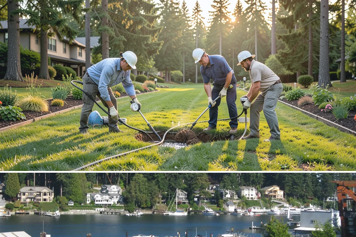 Water Feature Maintenance in Gig Harbor, Pierce County, WA - Maintenance is valuable year-round, with heavier service in fall for leaf and needle drop and spring cleanups after winter debris...