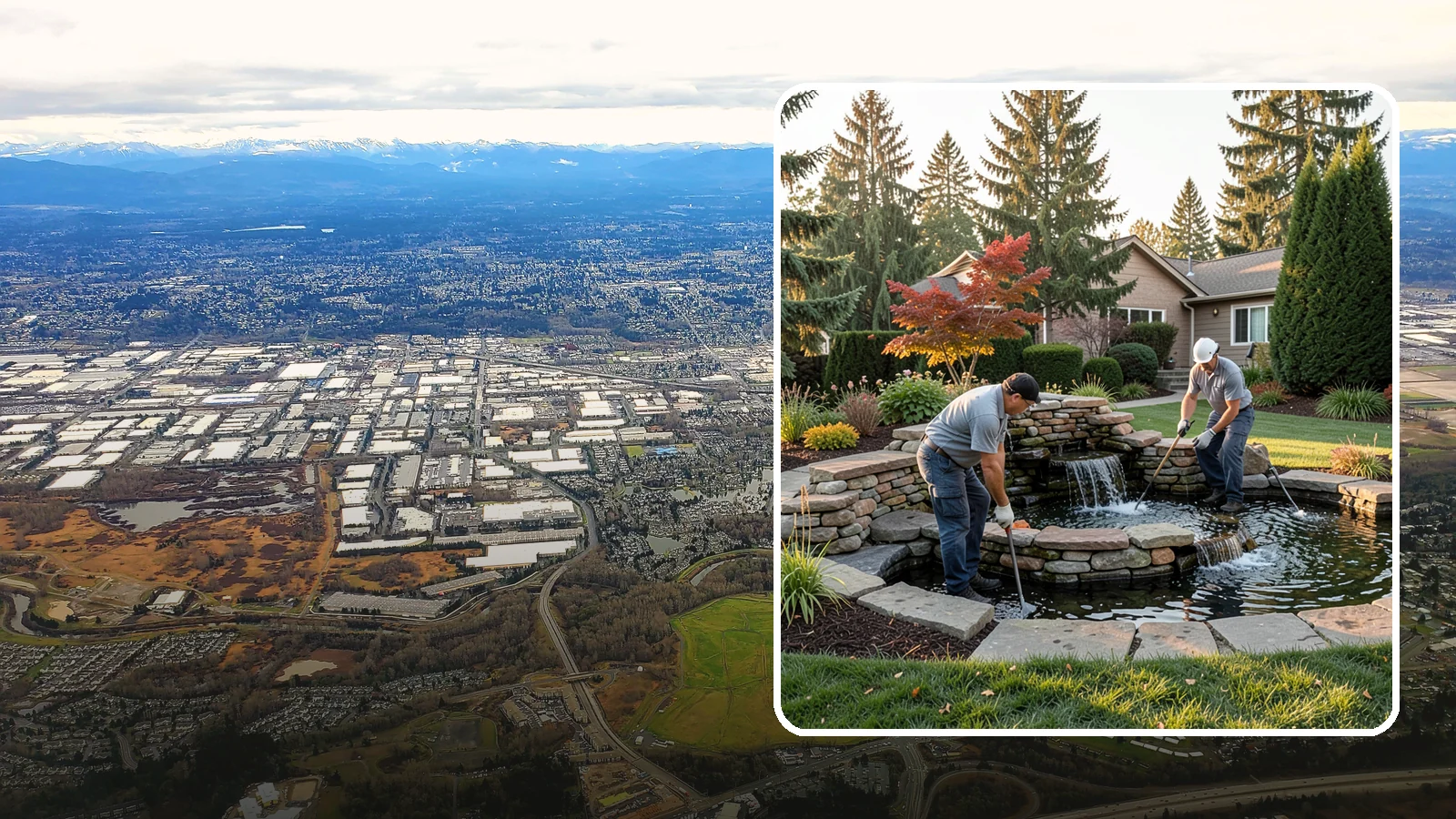 Water Feature Maintenance in Kent, King County, WA - We keep ponds, fountains, and bubbling features clean, balanced, and running smoothly through every Northwest season.