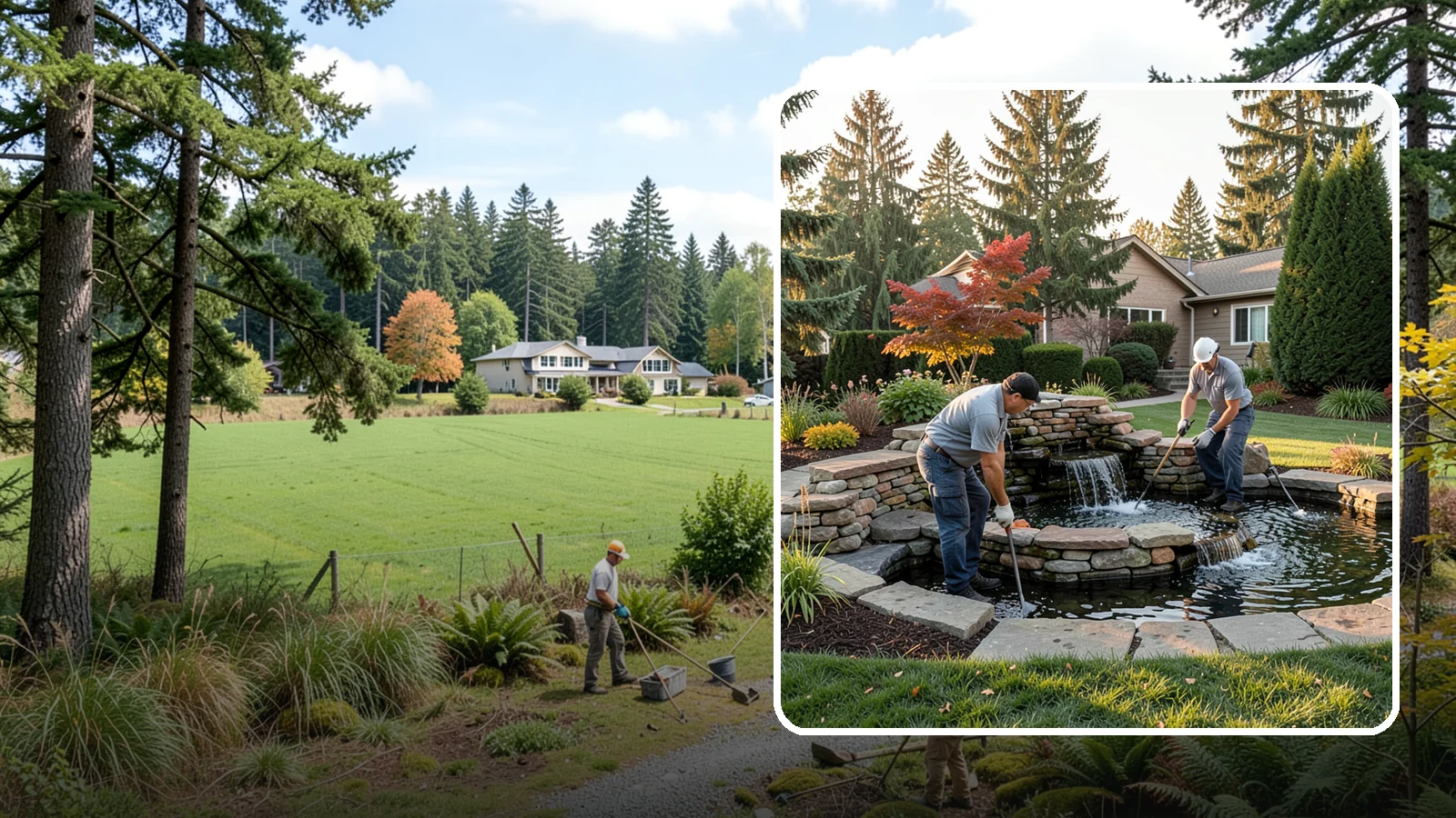 Water Feature Maintenance in Lyman, Skagit County, WA - We keep ponds, fountains, and bubbling features clean, balanced, and running smoothly through every Northwest season.