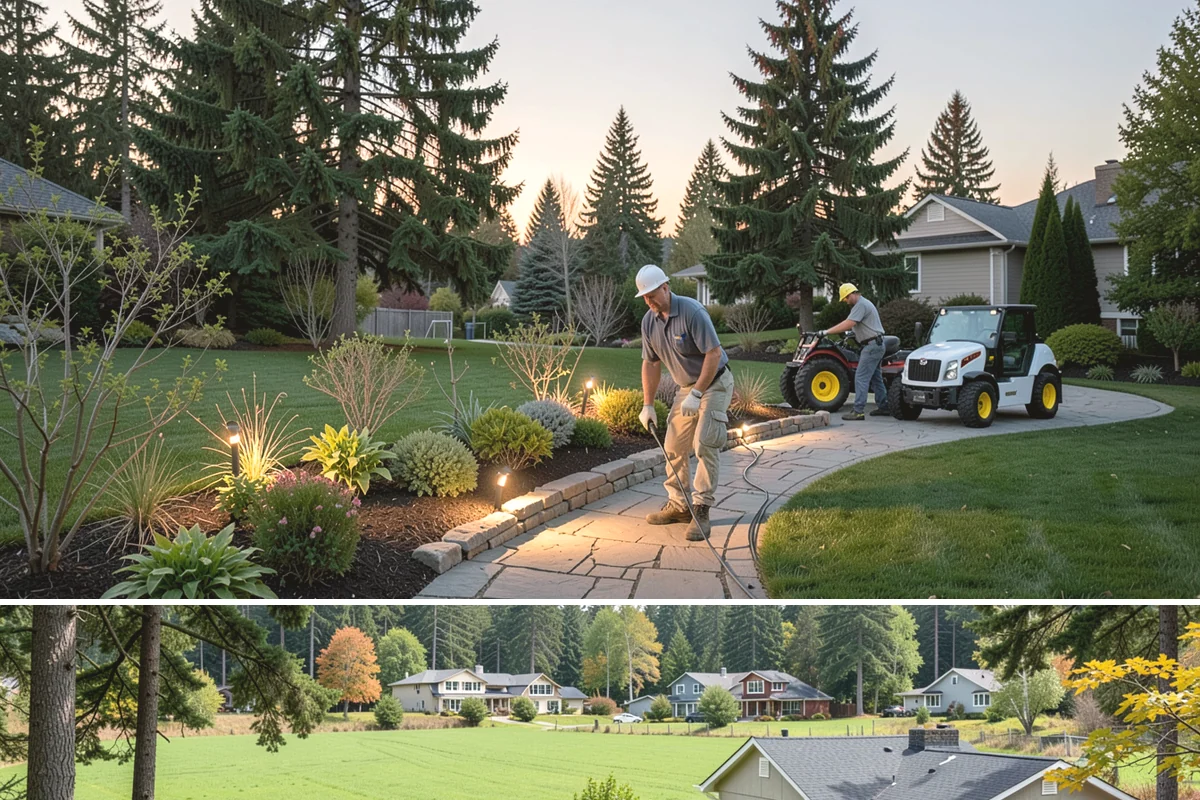 Water Feature Maintenance in Lyman, Skagit County, WA - Maintenance is valuable year-round, with heavier service in fall for leaf and needle drop and spring cleanups after winter debris...