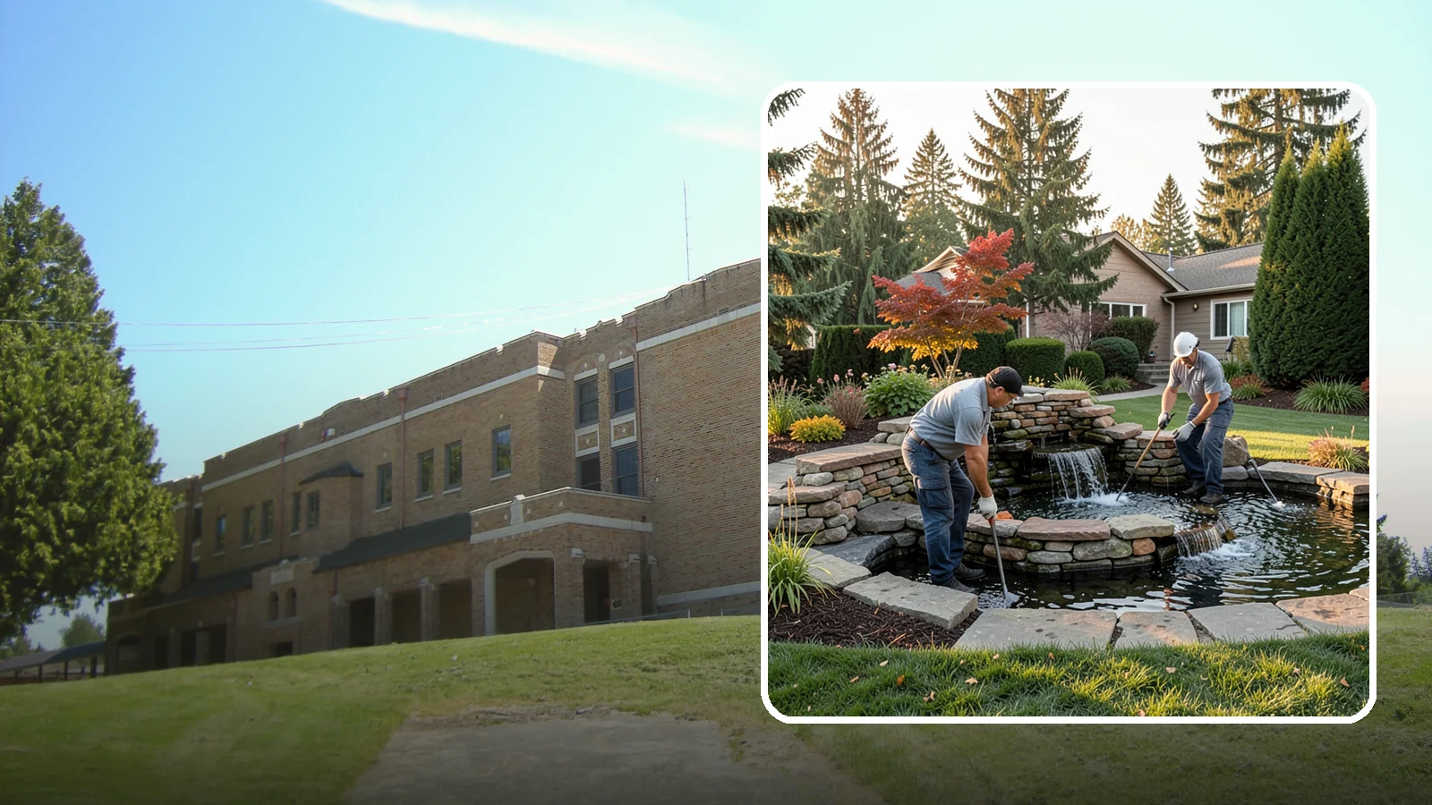Water Feature Maintenance in Maple Valley, King County, WA - We keep ponds, fountains, and bubbling features clean, balanced, and running smoothly through every Northwest season.