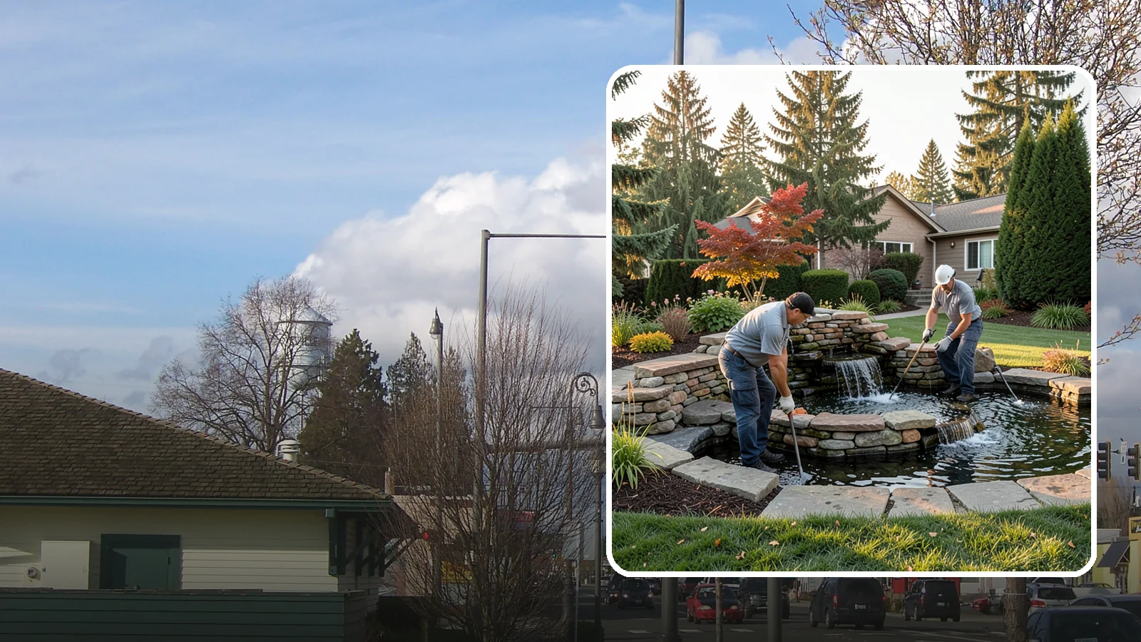 Water Feature Maintenance in Marysville, Snohomish County, WA - We keep ponds, fountains, and bubbling features clean, balanced, and running smoothly through every Northwest season.