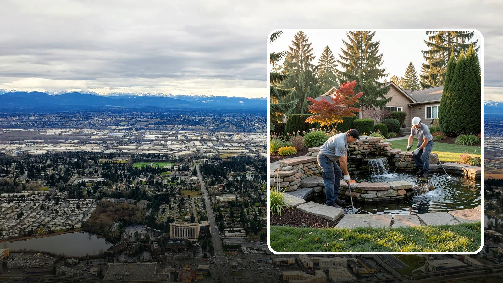 Water Feature Maintenance in SeaTac, King County, WA - We keep ponds, fountains, and bubbling features clean, balanced, and running smoothly through every Northwest season.