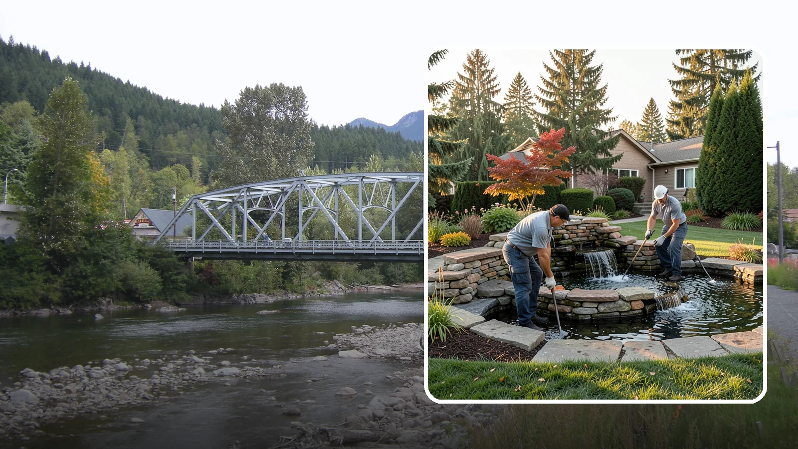 Water Feature Maintenance in Skykomish, King County, WA - We keep ponds, fountains, and bubbling features clean, balanced, and running smoothly through every Northwest season.