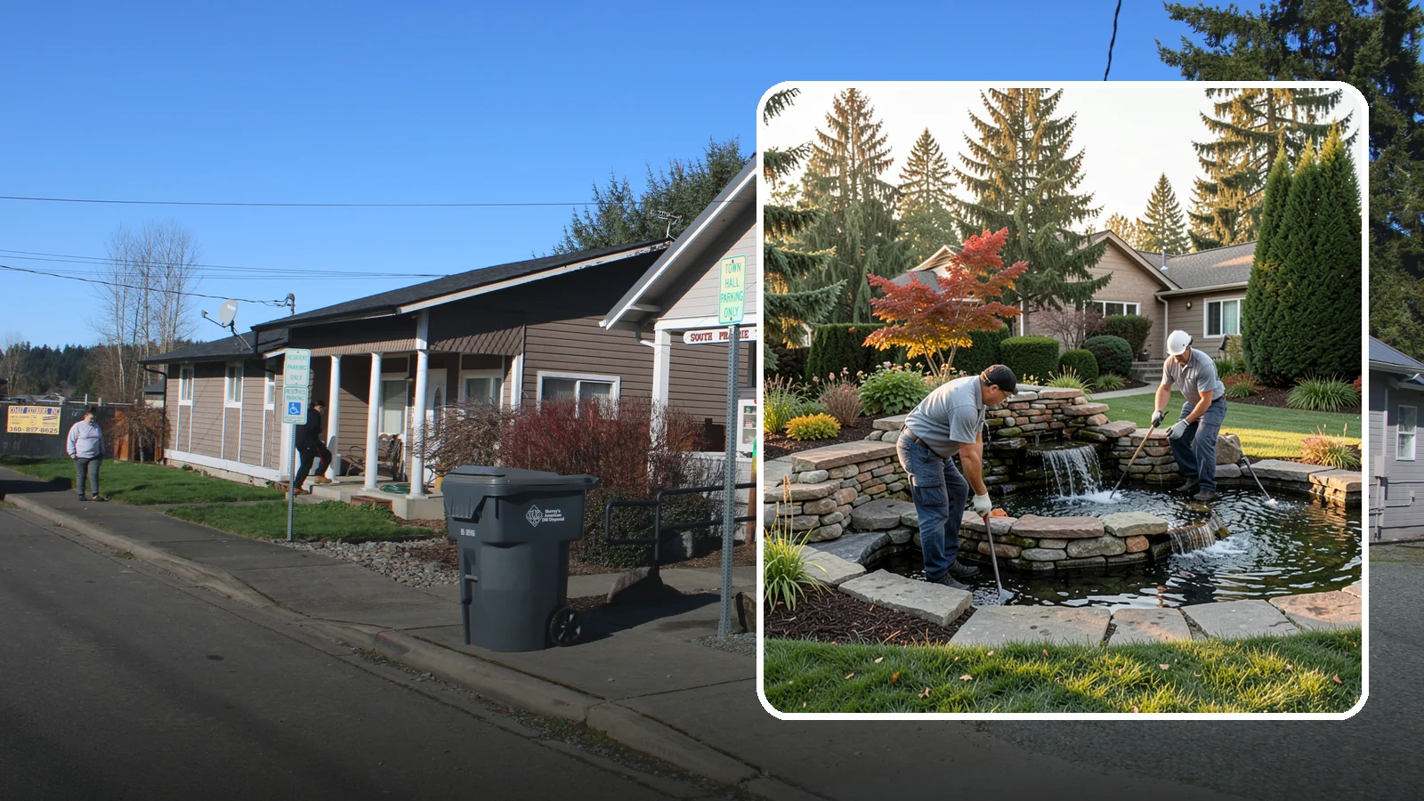 Water Feature Maintenance in South Prairie, Pierce County, WA - We keep ponds, fountains, and bubbling features clean, balanced, and running smoothly through every Northwest season.