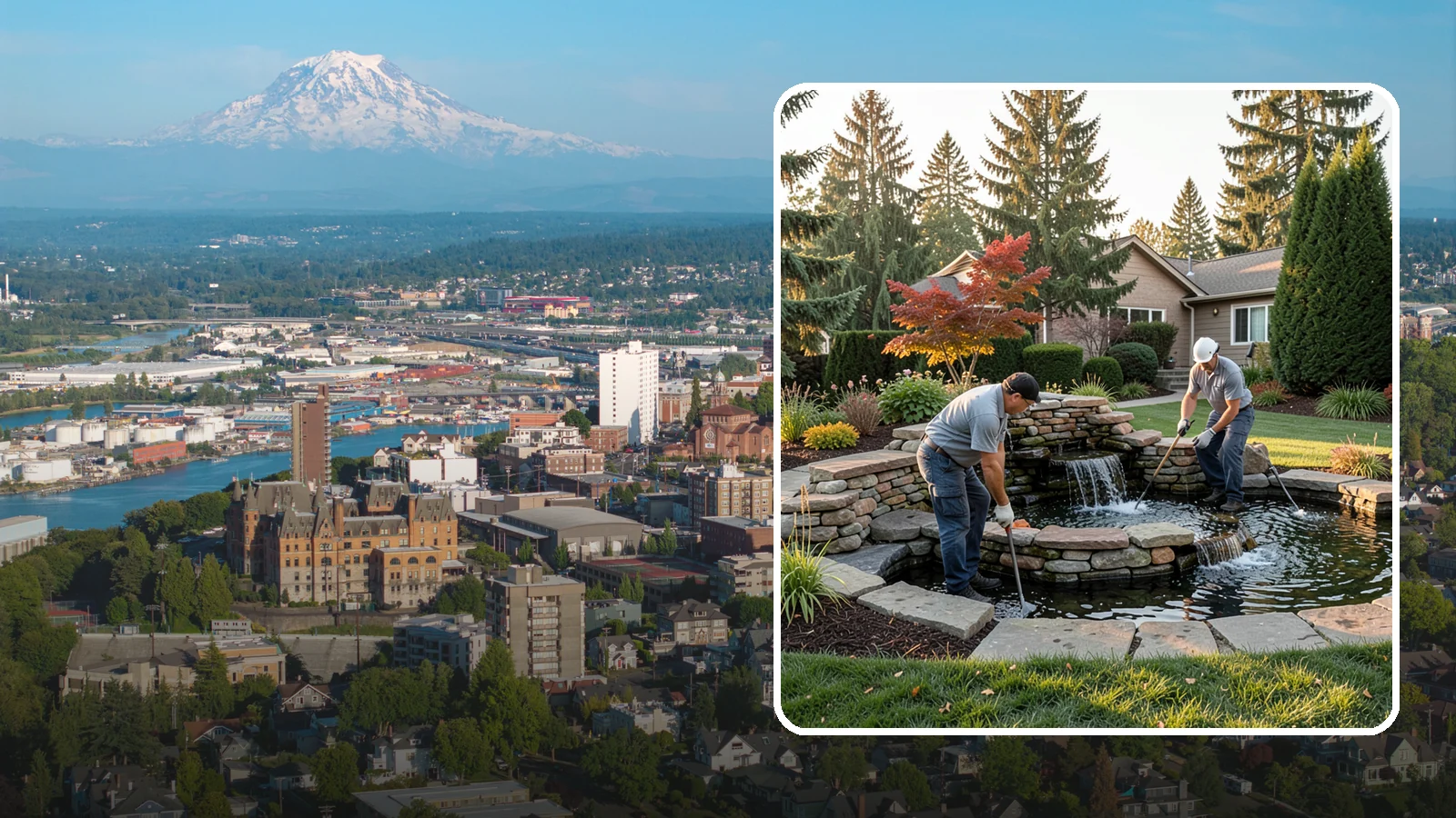 Water Feature Maintenance in Tacoma, Pierce County, WA - We keep ponds, fountains, and bubbling features clean, balanced, and running smoothly through every Northwest season.