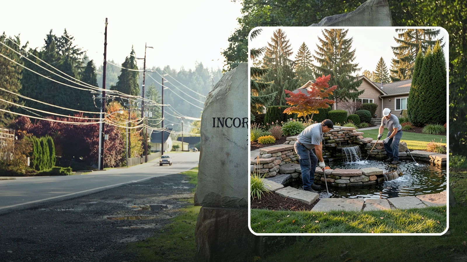 Water Feature Maintenance in Wilkeson, Pierce County, WA - We keep ponds, fountains, and bubbling features clean, balanced, and running smoothly through every Northwest season.